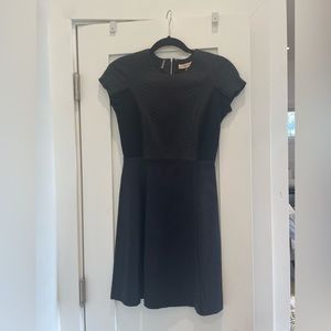 Rebecca Taylor black textured dress